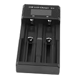 リチウムイオン電池 充電器 USB Type-C 2本 バッテリー充電器 10440/14500/14650/16340/17500/17650/17670/18350/18500/18700/20700/22650/25500/26650 1.2V Ni MH/Ni Cd AA/AAA/C/SC/F6、IMR/INR/NCR (別売)