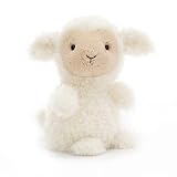 Jellycat リトルラム ぬいぐるみ 7インチ - 羊と羊のぬいぐるみ - クラシックな子供用ギフト