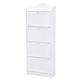 【送料無料】　【収納家具】　ヴィオレッタシリーズ　シューズラック4段