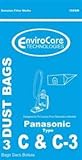 Panasonic Paper Bag Type C,C3 3 Pack Replacement 108SW