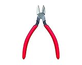 Jonard JIC-7858 Telecom Tapered Nose Diagonal Cutting Plier with Red Plastic Handle 6-1/2 Length [並行