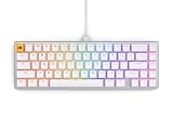 Glorious Gaming GMMK 2-65パーセントキーボード - ホワイトカスタムレイアウト - コンパクトロープロファイル - ホットスワップ チェリーMXスタイルスイッチ - ダブルショットキーキャップ&リニアスイッチ付き