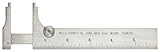 Starrett 1025-6 Slide Caliper, Stainless Steel, Nib Style Jaw, 0-6 Range, +/-0.003 Accuracy, 0.01562