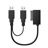 1 ピース SATA ケーブル スリムライン スリム SATA ケーブル USB2.0 To 6+7 13Pin SATA ケーブル 外付け USB 2.0 電源付き ノートパソコン用 CD-R DVD-R ODD アダプター