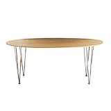 METAL LEG ダイニング テーブル ラウンド（ナチュラル）　　　　　　【サイクロン】【ステンレス製】【木製】【ホワイト】【カフェ】【ダイニング】【会議テーブル】【ワイヤーテーブル】【セブンチェア】【スパンレッグ】【円形】【丸テーブル】