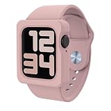 EYLE Apple Watch Series 7 / 6 / 5 / 4 / SE 40mm 41mm 対応 ケース バンド バンド一体型ケース TILE PINK BEIGE XAW02-TL-PB