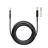 ATH M50X M40X M60X M70X/Sennheiser HD518 HD558 HD595 HD598イヤホン 交換用 3.5mmン ヘッドホンケーブル ヘッドホン延長ケーブル ライン ヘッドホンアクセサリー (Straight 3.0 meters)