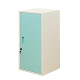 キューブBOX鍵付ロッカーハイタイプ 扉付き収納　ブルー JAC-06BL
