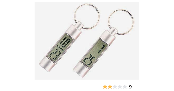 Amazon Co Jp 小さいキーホルダーサイズの時計 ミニ液晶クロック シューズ バッグ