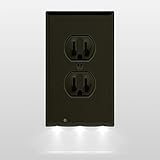 snappower Guidelight – コンセント壁プレートLEDナイトライト – は電池またはワイヤ – 数秒で設置( 1パック) Duplex A-SR-111