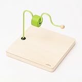 【Natural MONTESSORI】 モンテッソーリ教具 -- 曲線リング通し -- montessori 教育 ナチュラルモンテッソーリ 本格教材 木製知育玩具 木製パズル ブロック ベビー 赤