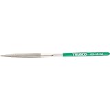 TRUSCO ダイヤモンドヤスリ 精密用 10本組(全長:140mm 刃長:50mm) 半丸 GS10HA