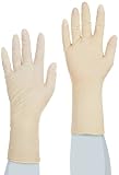 Ansell Accutech 91-104 Latex Glove, Powder Free, Rolled Beaded Cuff, 11.2 Length, 6 mils Thick, Larg