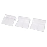 Plastic Glass Cover Aquarium Fishbowl Clip Support Holder 3 Pcs Clear