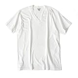 [フィルメランジェ] VICTOR ビクター Vネック ポケット付きTシャツ 半袖Tシャツ メンズ レディース (1, White)