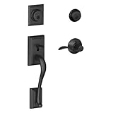 Schlage F62-ADD-ACC-RH Right Handed Addison Handleset with Accent Lever, Matte Black by Schlage Lock