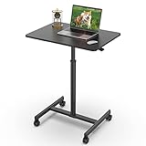 GIBBON MOUNTS 昇降デスク 移動式 スタンディングデスク 出血サービス二件 オフィスワークテーブル ガス圧 無段階調節 キャスタ