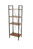 筑波産商 ダンテ ブックシェルフ 幅48奥行35高148cm ウォールナット突板