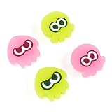 YOCORE Switch スティックカバー 4枚入れ Switch 従来/有機ELモデル/Lite 対応 取り付け簡単 滑り止め ジョイコン アナログスティック カバー 親指グリップキャップ (ジェリーピンク)