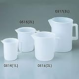 瑞穂　ポリ手付ビーカー２Ｌ 0515(ﾃﾂｷ)