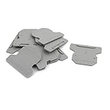 uxcell 端末ブロックカバー プロテクター ATP-UK DINレールマウント 10個入り