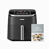 COSORI 6L大容量 ノンフライヤー 家庭用 DCモーター搭載 高速エアフライヤー 発酵機能付き 専用レシピ付属