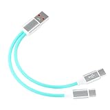 Multi2 in 1 USB Cスプリッター Yケーブル USB - 2ポート Type C コード 1~2 同期 充電ケーブル アダプター