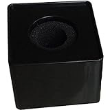 マイクフラッグ ステーション スクエアキューブ型 インタビューマイク ロゴステーション ワイヤレス ハンドヘルド マイク用 黒