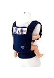 アイアン おんぶっこ ファーラ ベビーキャリー ネイビー&ブルーブラウンチェック
