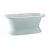 60インチデュアルリムアクリルTub on a Pedestal with No Rim穴 – " Dana "