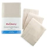 Blueberry 6 Cotton Prefold Diapers - Medium by Blueberry