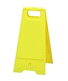 フロアスタンド 【黄色無地】両面表示 高さ60cm 重さ670g LS-868-50