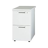 インテリア 家具 便利 おしゃれ 脇机2段 JS-047D-2 WH ホワイト