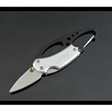 ミニ ポータブル 折りたたみナイフ カラビナ キー ポケットナイフ キャンプ アウトドア レジャー　TASTE-KNF-8899D