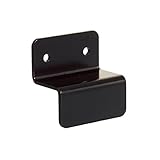 壁面固定金具 2.5cm角用 ブラック