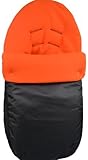 Cuddles Collection Showerproof Fleece Lined Carseat Footmuff (Orange) by Cuddles Collection