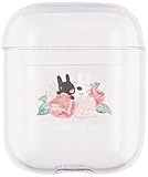 グルマンディーズ リサとガスパール AirPods(第1世代 / 第2世代) 対応 クリアケース ローズ COS-139A