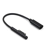 DFsucces 互換品 Surface対応 充電ケーブル 急速 USB-C充電ケーブル 15V/3A Type-C メス to Surfaceポート Surface Pro7/6/5/4/3 Go1/2/3 Surface Laptop1/2/3/4 Surface Book1/2/3 適用 45w15v以上のPD必要 (ブラック, 0.2m)