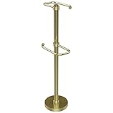 Allied真鍮ts-26g-sbr Free Standing 2つRoll Toilet Tissueスタンド、
