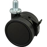東信製作所:トーシン ねじ込み双輪キャスター 50径 自在ストッパー付 TUS50-BM8XP1.25 型式:TUS50-BM8XP1.25