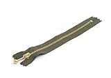 Y.K.K 玉付ファスナー 30cm 10本入 モスグリーン 3G30-566