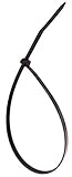 Heavy Duty Cable Ties 12-inch 150 Pieces Value Pack of Black Nylon Wire Zip Cable 0.19 Inch Width Mu