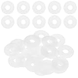 M METERXITY 20個入り M16 ナイロン平ワッシャー 16mm 内径 50mm 外径 3 mm 厚 ラウンドプラスチック飛行機ワッシャー ファスナーシーリングスペーサーガスケットリング 家庭/商業用 [ホワイト]