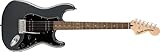 Squier by Fender エレキギター Affinity Series™ Stratocaster® HH, Laurel Fingerboard, Black Pickguard, Charcoal Frost Metallic ソフトケース付き