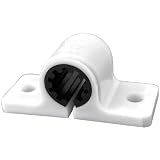 興栄化成 防振樹脂サドルバンド 28mm イレクターパイプ ジョイント 固定金具 壁 軽量 DIY 乳白 KFBS01B-3104