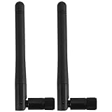 Lauify 2個 2.4G / 5G / 5.8z 5Dbi ni Wアンテナ RP オスプラグコネクタ付き ワイヤレスルーター用卸売価格アンテナWiFi
