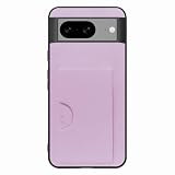 LOOF SKIN SLIM-SLOT レザー カード収納 スマホケース for Google Pixel 8 用 ケース カバー 背面 ストラップホール カードポケット シンプル 耐衝撃 薄型 軽量 leather [ライラック]