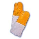 【表革製手袋】 【特殊手袋】 溶接革手袋3本指コンビ　1302-7　サイズ：フリー 【NB】