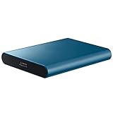1TB SSD ドライブ 外付けポータブル アルミニウム外付けソリッド ステート ドライブ SSD 最大 430MB/s の読み取り、USB 3.1 Gen1 / 3.0/2.0 互換 (USB-C to A ケーブル + USB-A to C コネクタ付属)