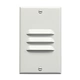 Kichler 12606ステップとHall 4.5 " X 2.75 "垂直ルーバーインドアステップライト、 H 2 3/4" x W 1 1/2" 12606WH 1